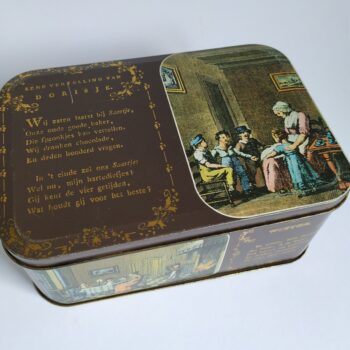 Vintage Blik / Koektrommel van Albert Heijn, 