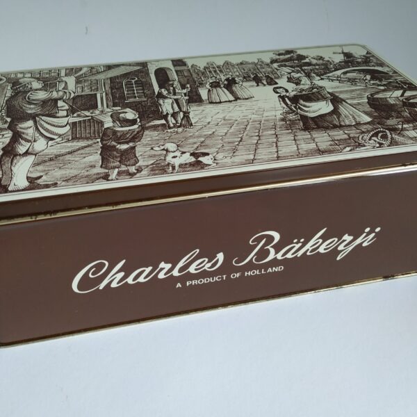 Vintage Blik / Trommel Charles van Bakerji