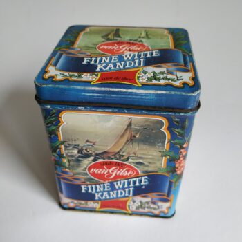 Vintage Blikje van Gilse, fijne witte kandij