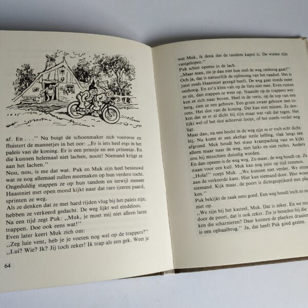 Boek Puk en Muk op de tandem – 1979 (hardcover) (5)