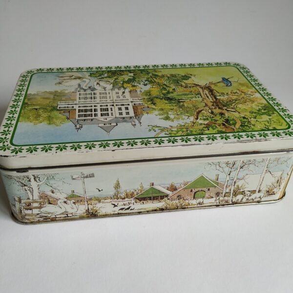 Koekblik – trommel Verkade met Hollandse afbeeldingen 21×13,5×6 cm (3)