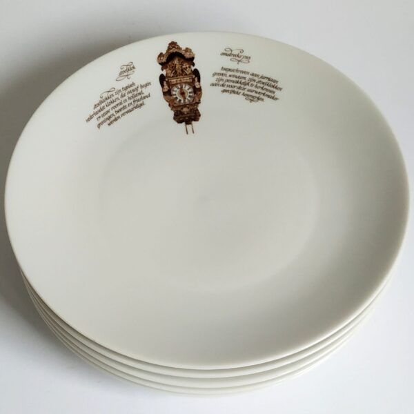 Ontbijtborden Klokkenservies Mitterteich Porzellan – diameter 20 cm – 5 stuks (3)