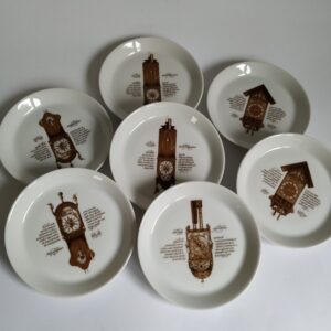 Vintage Petit Fours Schaaltjes Klokkenservies Mitterteich Porzellan 7 stuks / set prijs