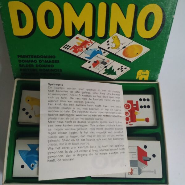 Vintage Prenten Domino van Jumbo uit de jaren 70