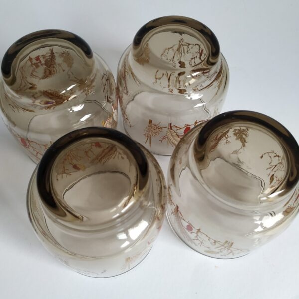 Glazen Luminarc Jaren 70 – 4 stuks – inhoud 150 ml – hoogte 7,5 cm (3)