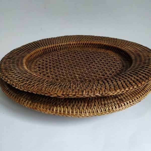 Onderborden geweven rotan – diameter 32 cm – 2 stuks (2)