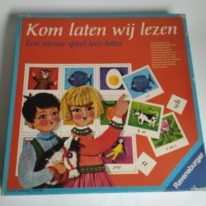 Vintage Speel-Lees-Lotto Spel van Ravensburger uit 1974, kom laten wij lezen