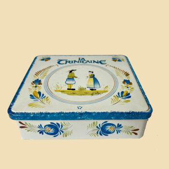 Vintage Franse koek blik/trommel van Massilly