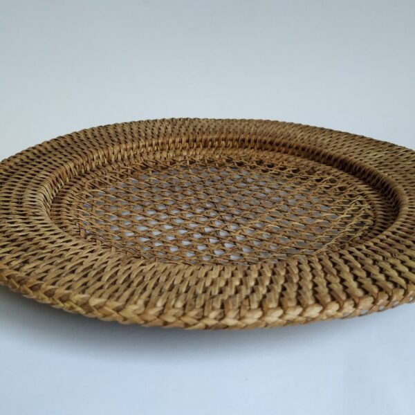 Onderbord geweven rotan – 1 stuks – diameter 31,5 cm (2)