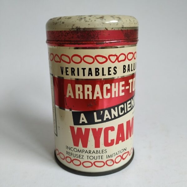 Vintage blik van Wycam's oude borstbollen
