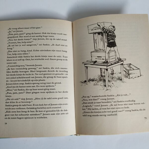 Vintage kinderboek Saskia en Jeroen - Malle gevallen