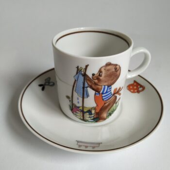 Vintage Kinder Kop en Schotel van Tirschen Bavaria