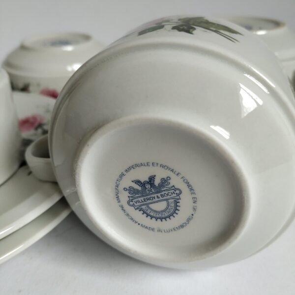 Kop en schotel – 4 stuks – Villeroy & Boch Septfontaines (roos) (4)