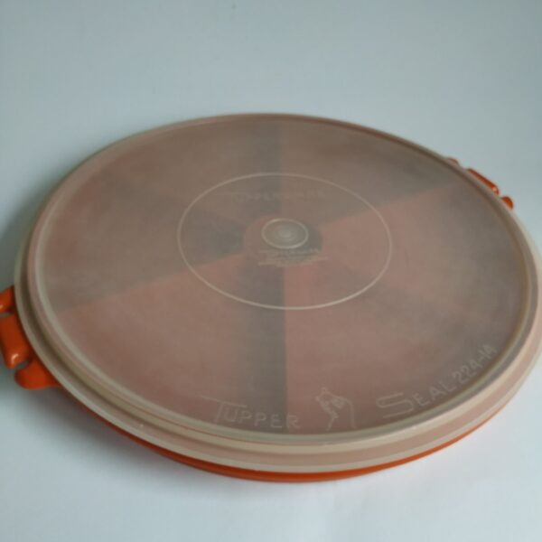 Snackschaal – partyschaal Tupperware – diameter 33 cm (oranje) (4)