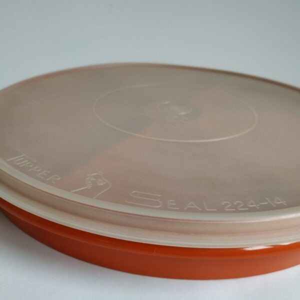 Snackschaal – partyschaal Tupperware – diameter 33 cm (oranje) (5)