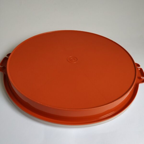 Snackschaal – partyschaal Tupperware – diameter 33 cm (oranje) (6)