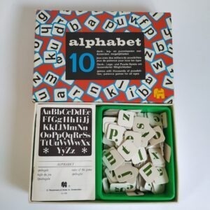 Vintage spel Alphabet, denk-, leg- en puzzelspelen met duizenden mogelijkheden van Jumbo