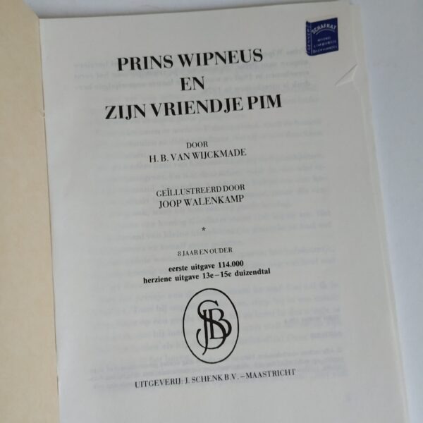 Boek Prins Wipneus en zijn vriendje Pim (2)