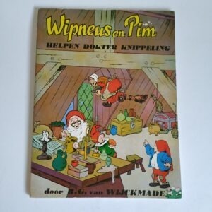 Vintage boek Wipneus en Pim helpen dokter Knippeling