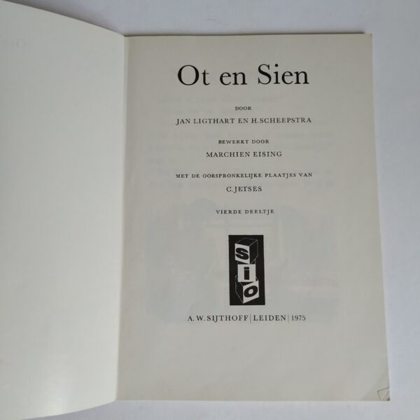 Vintage Boek Ot en Sien uit 1975