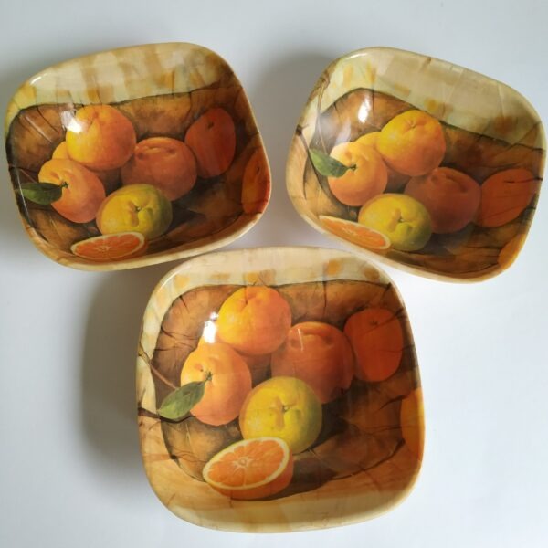 Bakjes met afbeelding sinaasappel
