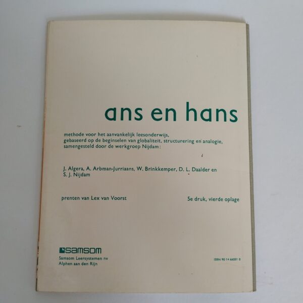 Boek Ans en Hans (deel 3) – leesonderwijs (5)