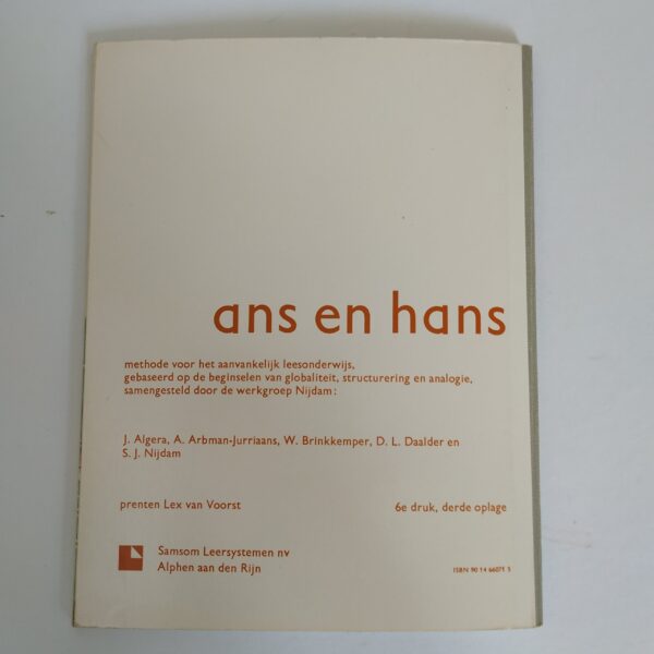 Boek Ans en Hans (deel 4) methode leesonderwijs (5)