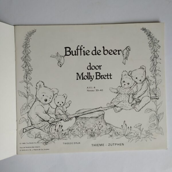 Boek Buffie de beer door Molly Brett – 1978 (2)