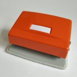 Vintage oranje Perforator van Leitz