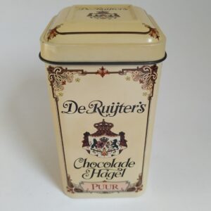 Vintage blikje van de Ruijter, Chocolade Hagel Puur