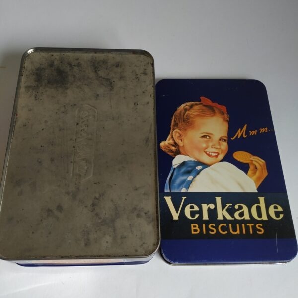 Koekblik – trommel Verkade Biscuits Mmm.. 21×13,5×6 cm (4)