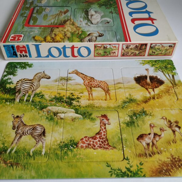 Vintage Dieren Lotto van Jumbo uit 1982