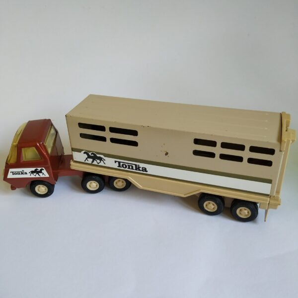 Paarden trailer van Tonka met 3 paarden – 25 x 8 cm (8)