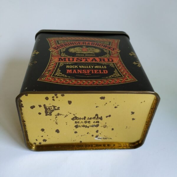 Blik Barringer & Browns Mustard met scharnierende deksel 13×12,5×8,5 cm (5)