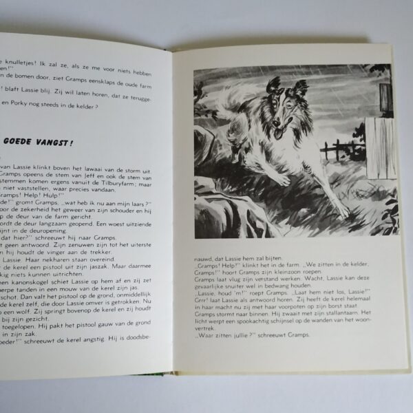 Vintage kinderboek Lassie en het geheim van de oude farm
