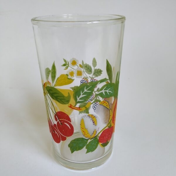 Limonade glas France met afbeeldingen fruit – hoogte 11 cm (2)