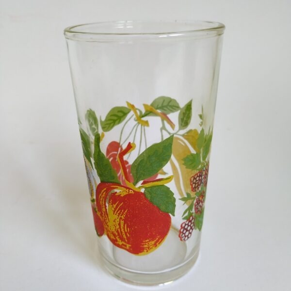 Limonade glas France met afbeeldingen fruit – hoogte 11 cm (3)