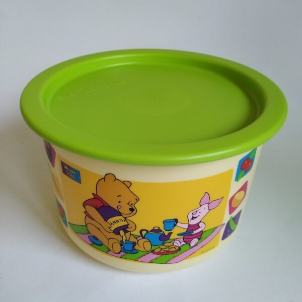 Trommel Winnie the Pooh van Tupperware – hoogte 8 cm – diameter 13 cm (2)