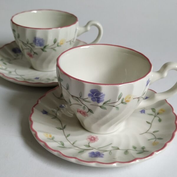 Espressokop en schotel – Johnson Brothers Summer Chintz – 2 stuks (1)