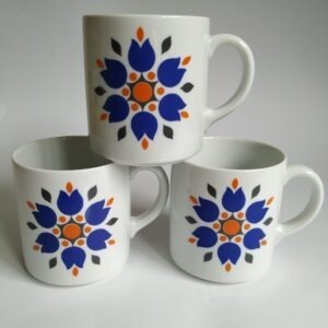 Vintage / retro mokken van 100 Jahre Bareuther Waldsassen ( Germany porcelain)