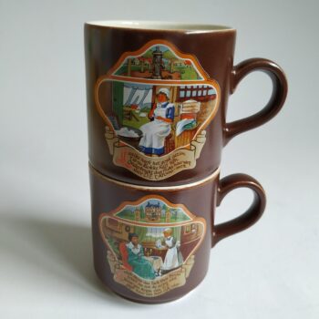 Vintage mokken Douwe Egberts van Villeroy & Boch