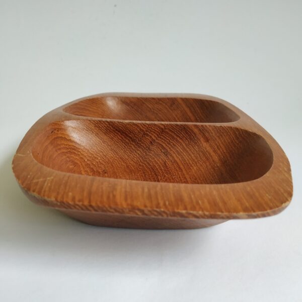 Snackschaal hout – 2 vakken – 25x6x4 cm (2)