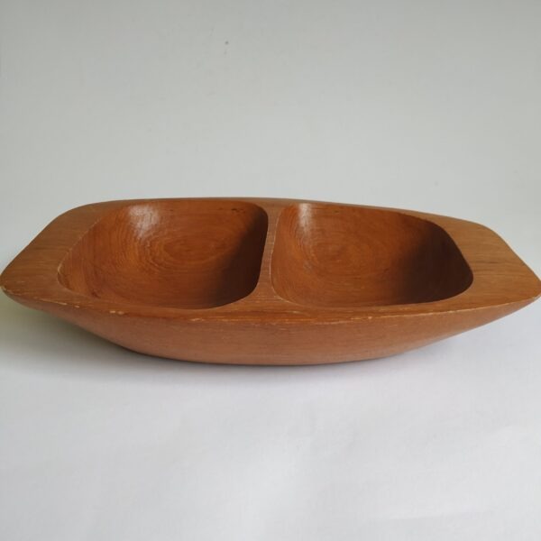 Snackschaal hout – 2 vakken – 25x6x4 cm (4)