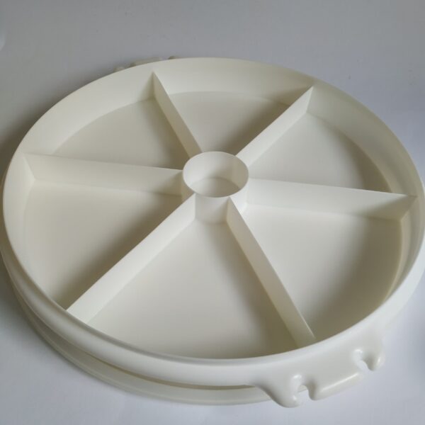 Snackschaal – partyschaal (wit) Tupperware – diameter 33 cm (2)