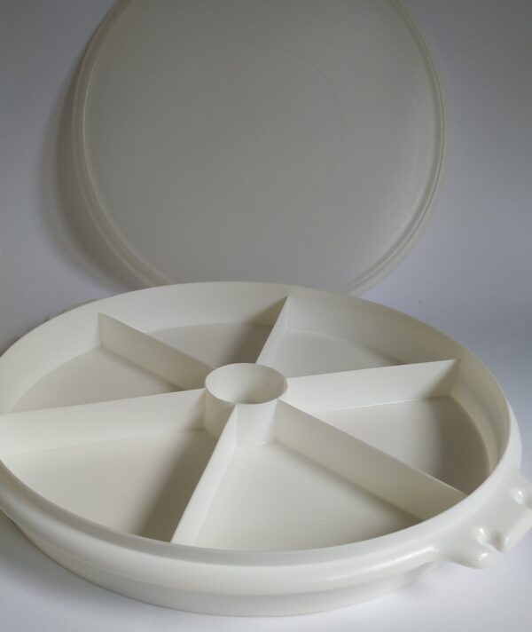 Snackschaal – partyschaal (wit) Tupperware – diameter 33 cm (3)