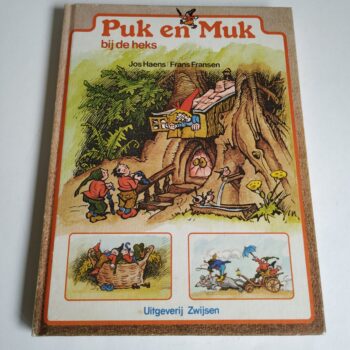 Vintage Kinderboek Puk en Muk bij de heks uit 1983