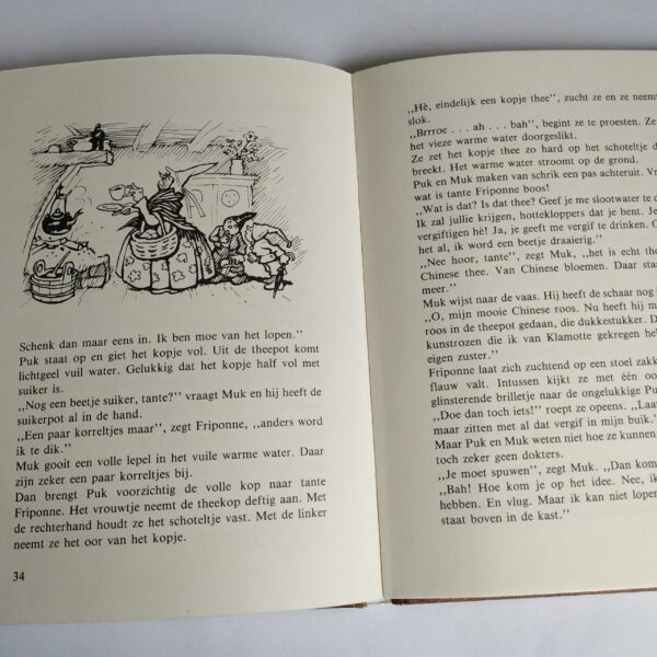 Boek Puk en Muk bij de Heks – 1983 – Hardcover 74 pagina’s (4)