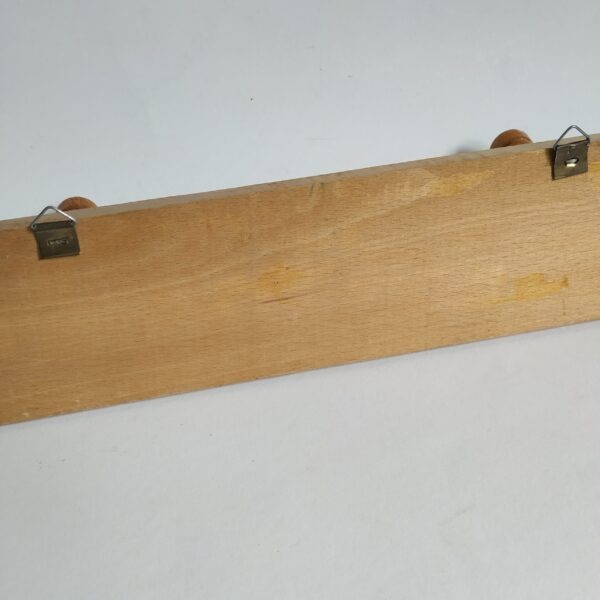 Kapstokje van hout met 3 houten haken -31×7,5 x1,5 cm (4)