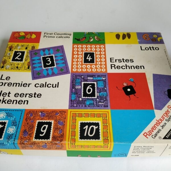 Lottospel van Ravensburger Otto Maier – Het eerste rekenen uit 1960 (1)