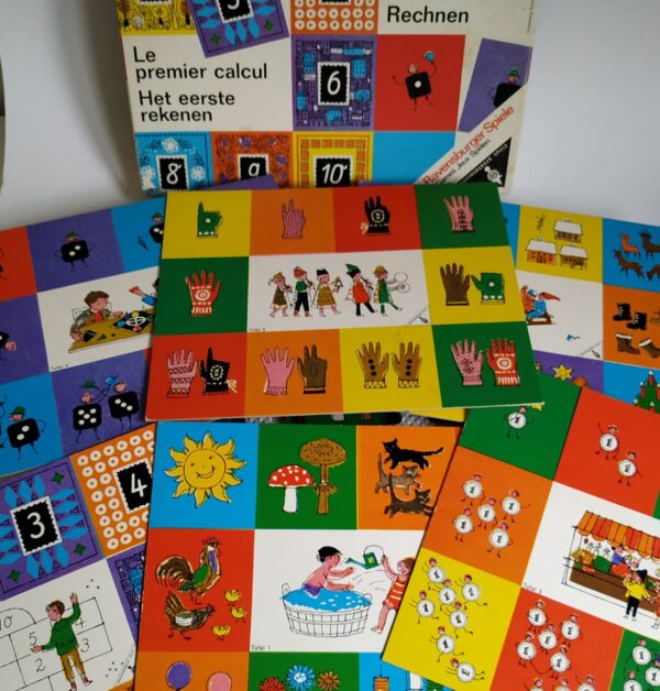 Lottospel van Ravensburger Otto Maier – Het eerste rekenen uit 1960 (5)